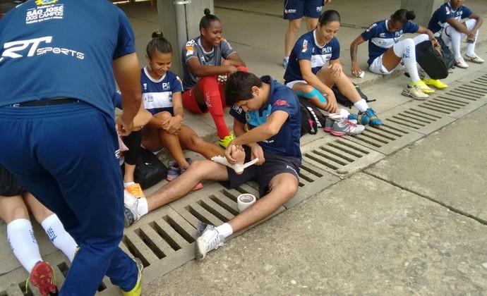 São José futebol feminino Estudiantes Libertadores feminina (Foto: Tião Martins/ PMSJC) São José futebol feminino Estudiantes Libertadores feminina (Foto: Tião Martins/ PMSJC)