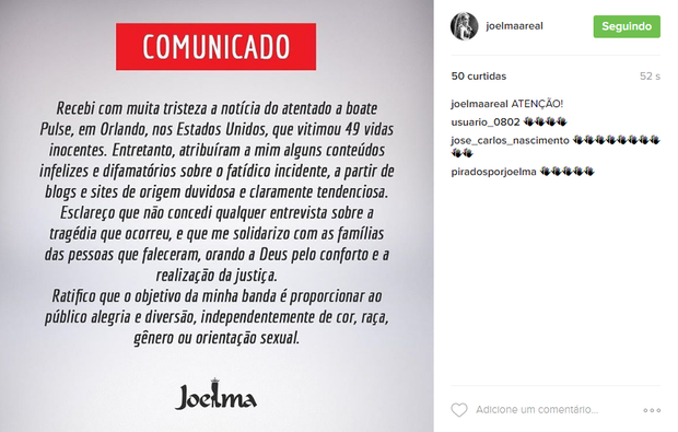 Joelma (Foto: Reprodução/Instagram) Joelma (Foto: Reprodução/Instagram)