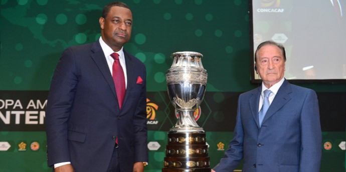 Jeffrey Webb e Eugenio Figueiredo Concacaf (Foto: Reprodução)