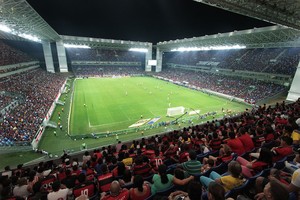 Arena Pantanal Goiás e Flamengo (Foto: Edson Rodrigues/Secopa-MT)