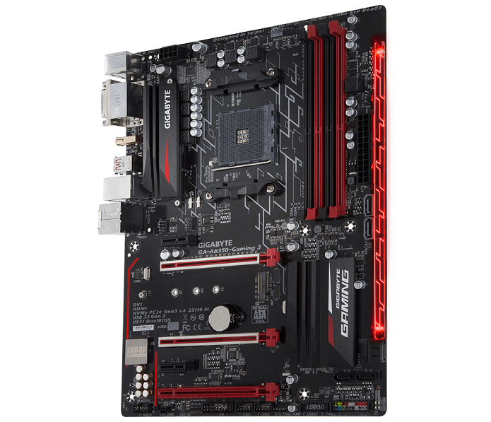 Placa traz iluminação RGB (Foto: Divulgação/Gigabyte)