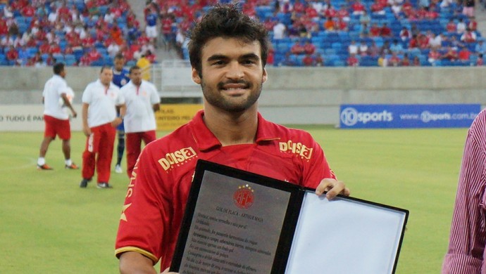 Arthur Maia - meia do América-RN (Foto: Augusto Gomes)