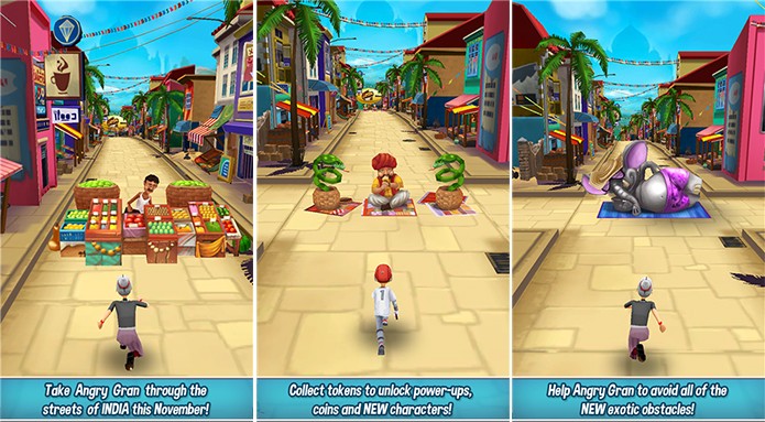 Angry Gran Run é um game em que o jogador ajuda uma velhinha a fugir do asilo (Foto: Divulgação/Windows Phone Store)