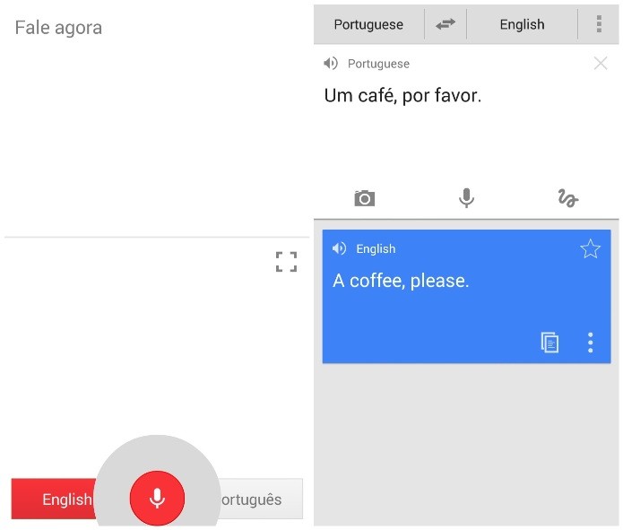 Google Translate é um app que traduz mais de 80 idiomas (Foto: Reprodução/Lívia Dâmaso)