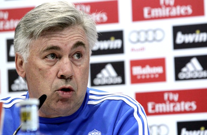 Coletiva Ancelotti Real Madrid (Foto: EFE) Coletiva Ancelotti Real Madrid (Foto: EFE)