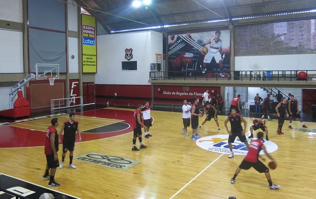 treino flamengo nbb basquete treino (Foto: Gabriel Fricke)