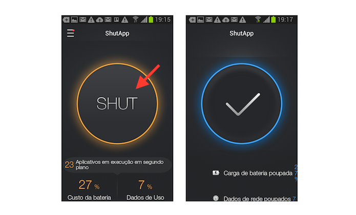 Detectando e fechando aplicativo em segundo plano no Android com o ShutApp (Foto: Reprodução/Marvin Costa)