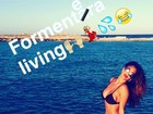 Nicole Scherzinger exibe boa forma em foto de passeio de lancha em Ibiza