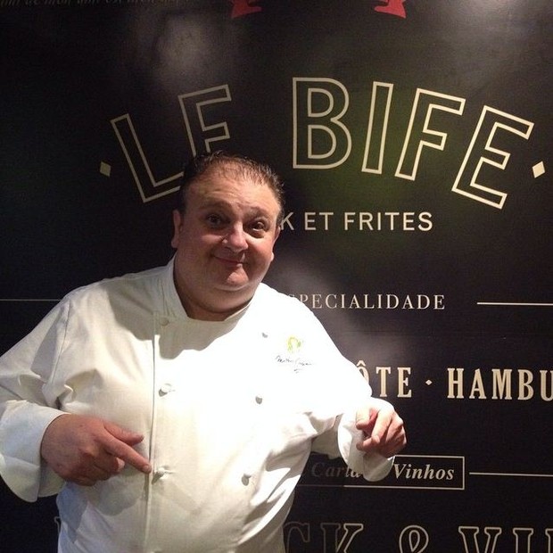Erick Jacquin, consultor do Le Bife, durante a abertura do restaurante em São Paulo (Foto: Gustavo Silva)