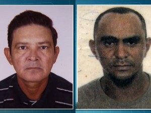 José Airton de Andrade e Raimundo Barbosa dos Santos morreram após serem atropelados quando pintavam a ciclovia (Foto: TV Globo/Reprodução)
