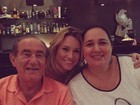Giselle Prattes em jantar com Renato e Lilian Aragão: 'Amo demais'