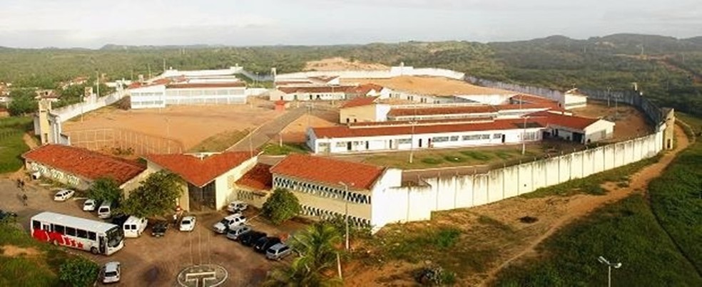 Penitenciária Estadual de Alcaçuz, maior unidade prisional do Rio Grande do Norte, é um dos locais onde são cumpridos mandados da operação Juízo Final (Foto: Ney Douglas)