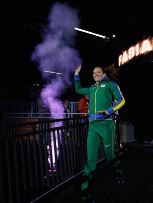 Fabiana Murer em sua apresentação do Mundial Indoor (Foto: Getty Images)