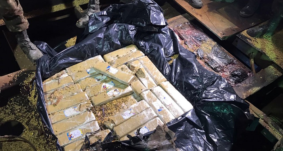 Foram apreendidos 507 quilos de maconha e armas (Foto: RCMec/Exército)