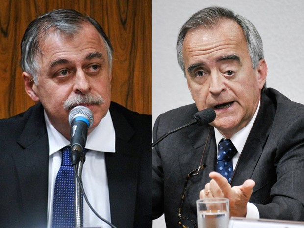 Paulo Roberto Costa ( esquerda) e Nestor Cerver so esperados no Senado com esquema especial de segurana (Foto: Geraldo Magela/Agncia Senado)