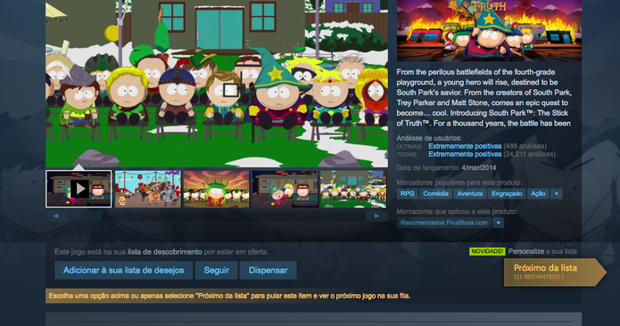 Continua descobrindo jogos na Summer Sale do Steam (Foto: Reprodução/Felipe Vinha)