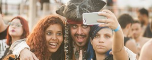 Mesmo com calor, Rock in Rio tem 'desfile' de sósias de Jack Sparrow (Luciano Oliveira/G1)