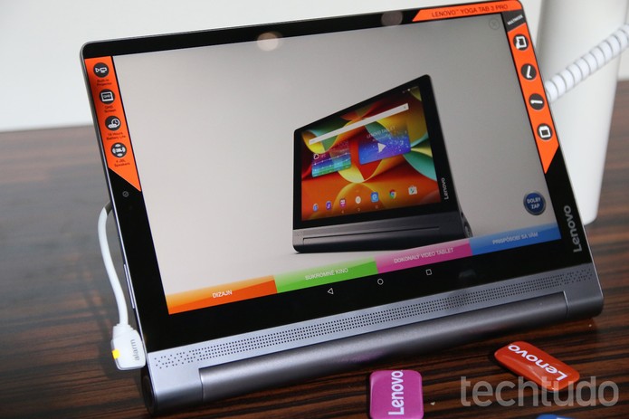 Yoga Tab 3 (Foto: Fabrício Vitorino/TechTudo) Yoga Tab 3 (Foto: Fabrício Vitorino/TechTudo)