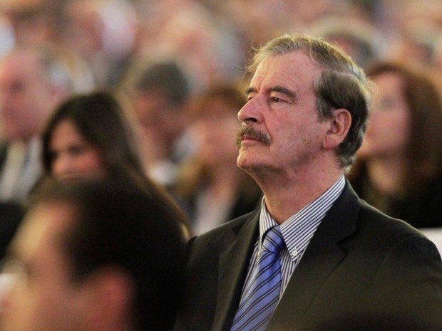 Former President of Mexico Vicente Fox attends a religious service of the late Lorenzo Zambrano in San Pedro Garza Garcia, on the outskirts of Monterrey in this May 14, 2014 file photo (Foto: Daniel Becerril/Reuters)