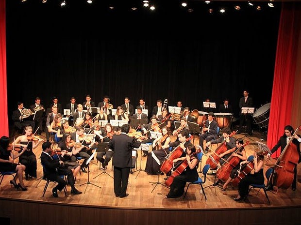 Orquestra Jovem de Mato Grosso se apresenta no Cine Teatro Cuiabá. (Foto: Assessoria)