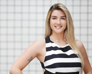 Ex-BBB Aline Gotschalg sobre sexo na gestação: Nada mudou. Para mim está tudo igual e do mesmo jeito que era antes (Foto: Marcos Serra Lima/EGO)