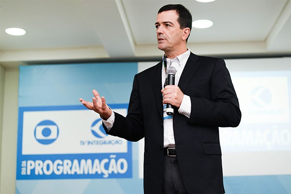 Superintendente da TV Integração, Rogério Nery, fez a abertura do evento.  (Foto: Ananda Dinato )