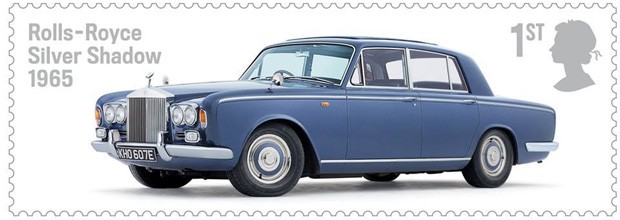 Correio britânico lança selos com carros ingleses clássicos Rolls