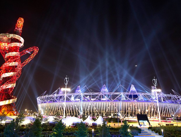 ensaio da abertura das olimpíadas de Londres (Foto: AP)