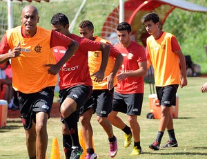 Alex Silva no treino do Flamengo (Foto: Alexandre Vidal / Fla Imagem)