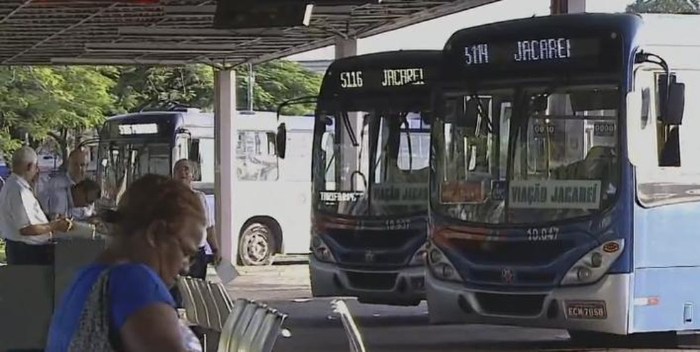 Ônibus intermunicipal EMTU (Foto: Reprodução/TV Vanguarda)