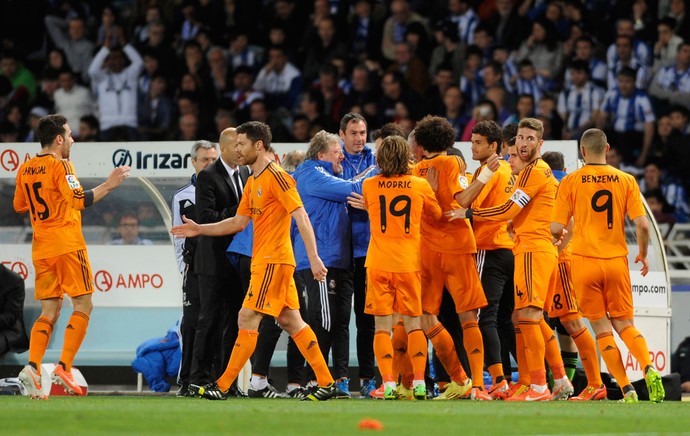 comemoração do Real Madrid (Foto: AFP)