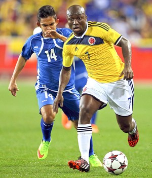 Armero, Colômbia X El Salvador (Foto: Agência Reuters)