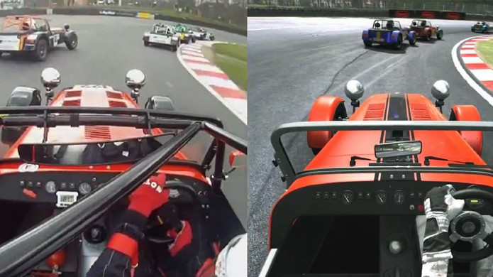 Comparação entre Project CARS e uma corrida real traz semelhança assustadora (Foto: Reprodução/YouTube)