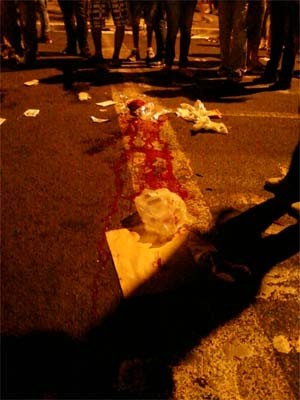 Jovem morreu atropelado em uma manifestação em Ribeirão Preto (Foto: Carol Strabelli/EPTV)