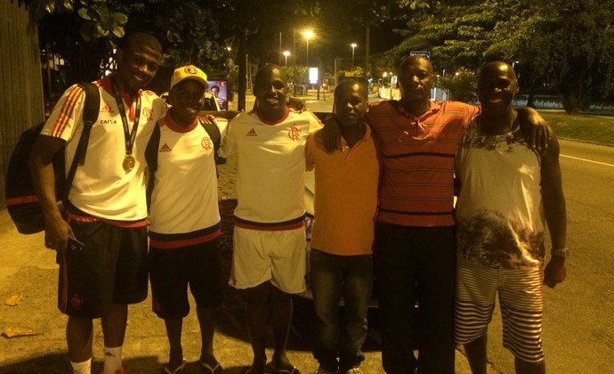 Jogadores Flamengo campeões Copinha Gávea (Foto: Monique Silva)