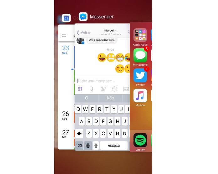 Ativando os emojis: é preciso reiniciar o Facebook Messenger (Foto: Reprodução/Thássius Veloso) Ativando os emojis: é preciso reiniciar o Facebook Messenger (Foto: Reprodução/Thássius Veloso)