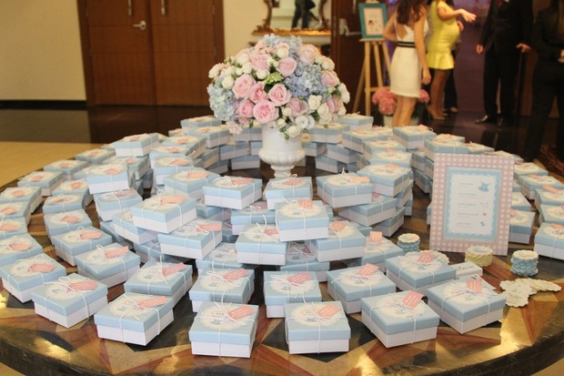 Decoração do chá de bebê de Henri Castelli e da namorada, Juliana Despirito (Foto: Thiago Duran / AgNews)