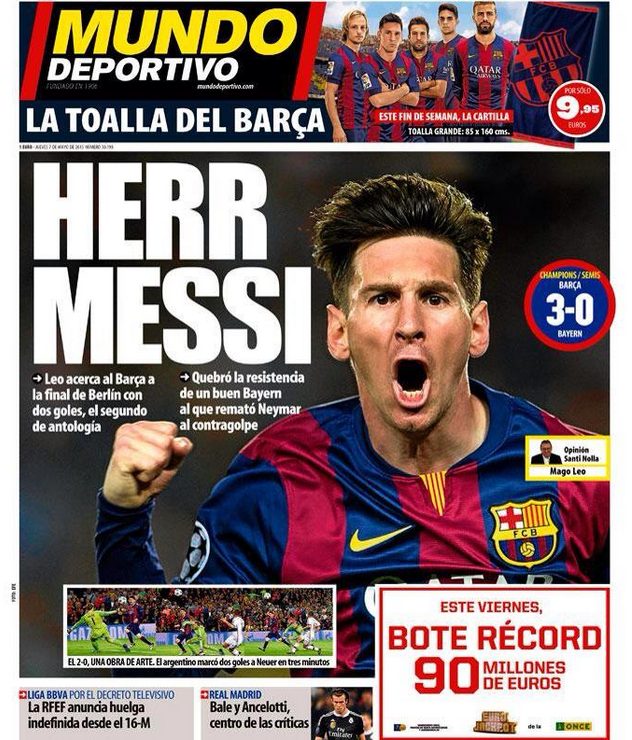 Capa jornal Mundo Deportivo