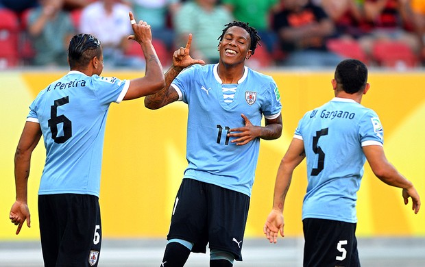 Abel Hernandez gol Uruguai jogo Taiti (Foto: Getty Images)