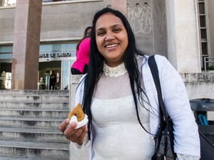 elisa - eleições lisboa portugal (Foto: Guilherme Tosetto/G1)
