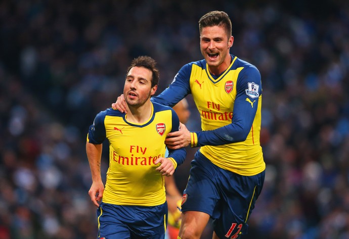 Cazorla arsenal x manchester city (Foto: Getty Images)