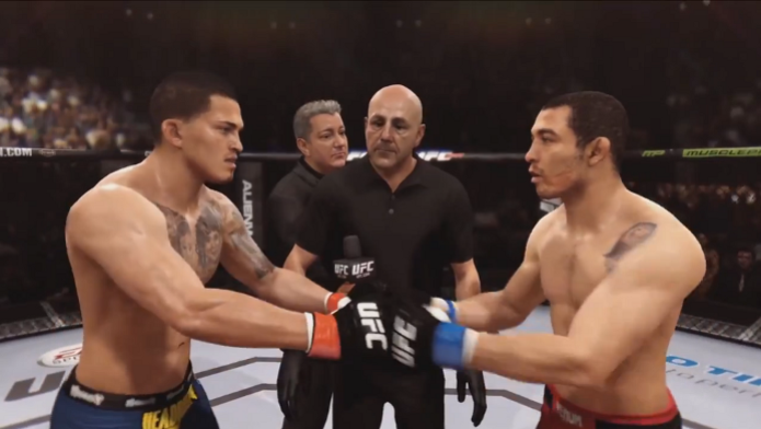 EA Sports UFC ganhou vídeo que simula a luta entre Aldo e Pettis. (Foto: Divulgação) EA Sports UFC ganhou vídeo que simula a luta entre Aldo e Pettis. (Foto: Divulgação)