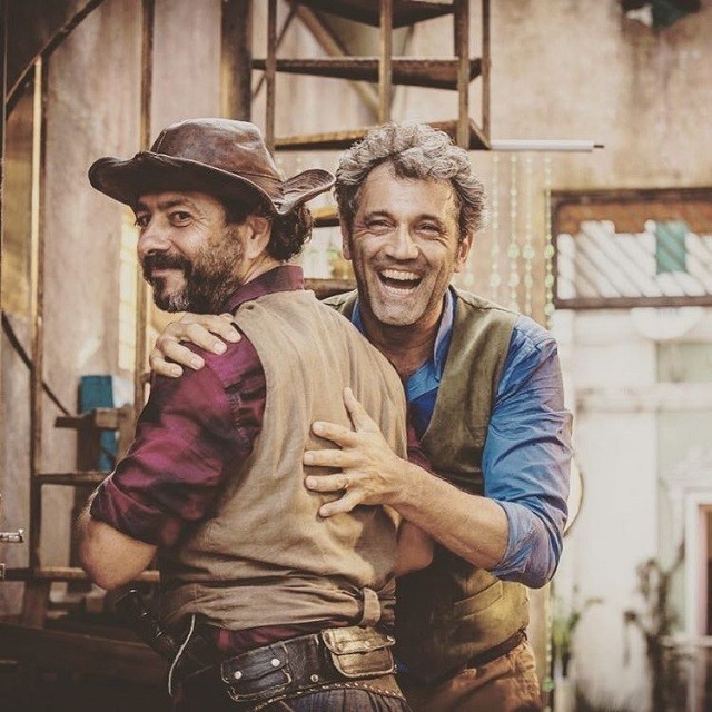 Marcos Palmeira e Domingos Montagner (Foto: Reprodução/Instagram)