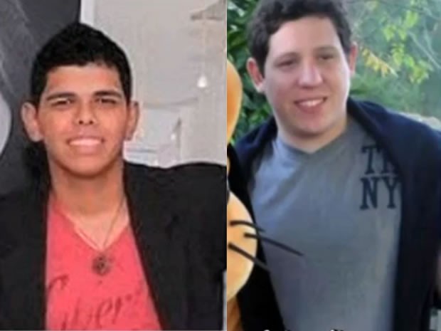 Alex Nunes (esquerda) está internado em hospital e Ricardo Antunes (direita) morreu em acidente. (Foto: Reprodução TVCA)