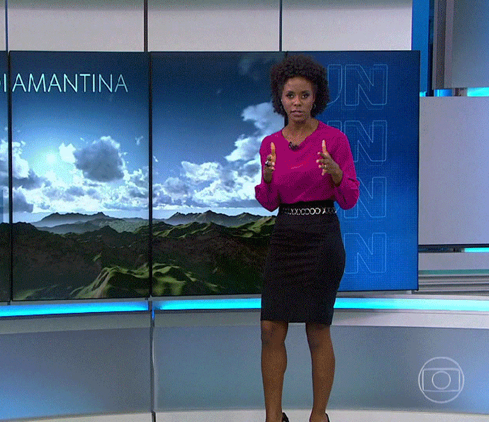Looks de Maju no 'Jornal Nacional' fazem sucesso (Foto: TV Globo)