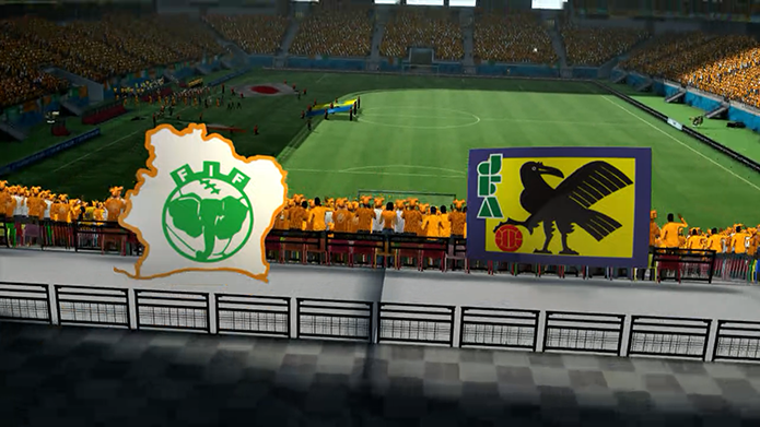 Simulação Copa do Mundo Fifa 2014: Costa do Marfim x Japão (Foto: Reprodução/Murilo Molina)