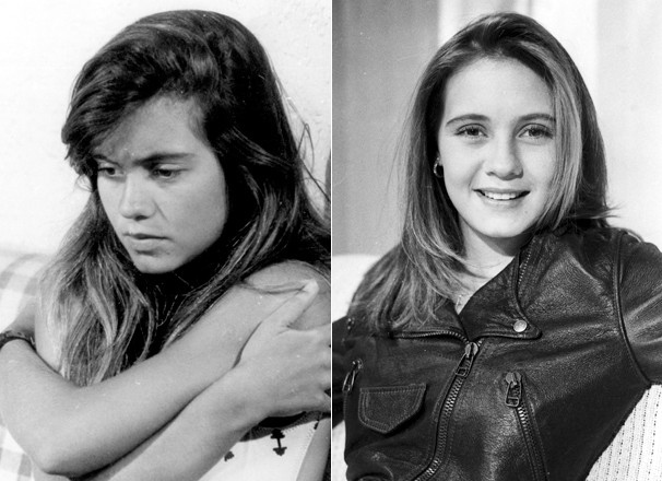 A atriz na sua estreia na Globo, em 1989, na novela Top Model, e no ano seguinte em Meu Bem, Meu Mal (Foto: CEDOC Globo)