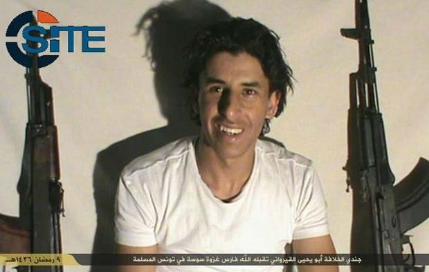 Abu Yahya al-Qayrawani, o atirador que promoveu o atentado em um hotel na Tunísia, segundo o Estado Islâmico (Foto: Reprodução/ Twitter/ SITE Intel Group) Abu Yahya al-Qayrawani, o atirador que promoveu o atentado em um hotel na Tunísia, segundo o Estado Islâmico (Foto: Reprodução/ Twitter/ SITE Intel Group)