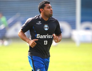 Andre Santos treino Grêmio (Foto: Lucas Uebel / Site Oficial do Grêmio)