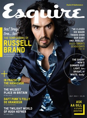 Russell Brand na Esquire (Foto: Esquire/Reprodução)